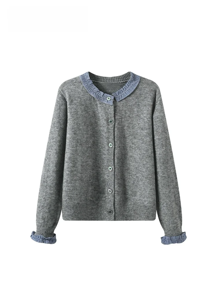 

plus Size Knitwear Long Sve round Ne Fem Faion Autumn New Sle College Sle Regular Length Wide Sve Unique Ant...