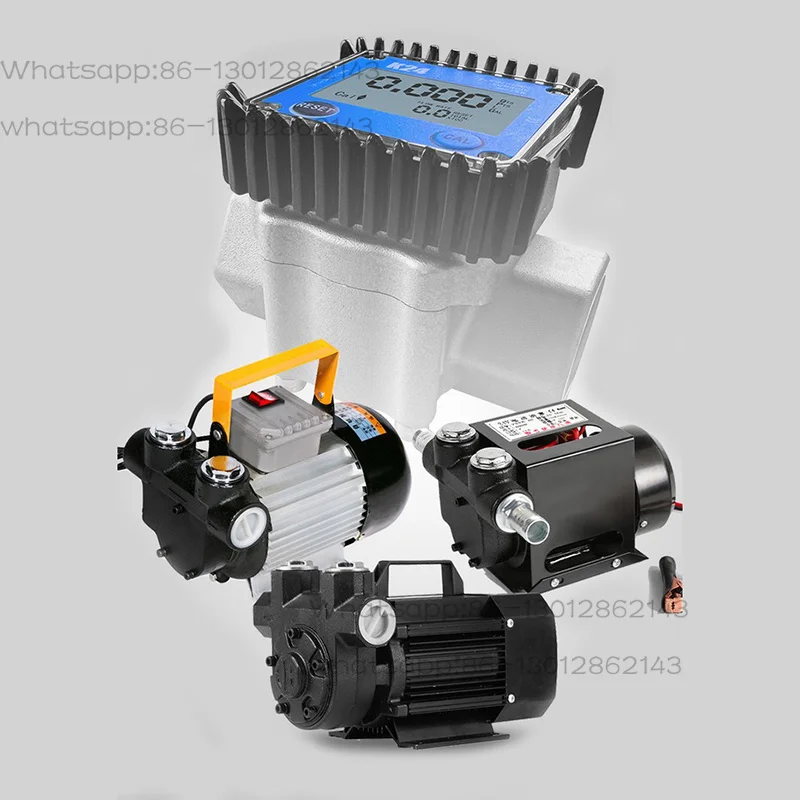 K24 Electronic Gear Flow Counter Display Aluminum Alloy Fuel Oil Measurement Tool for Diesel Engine