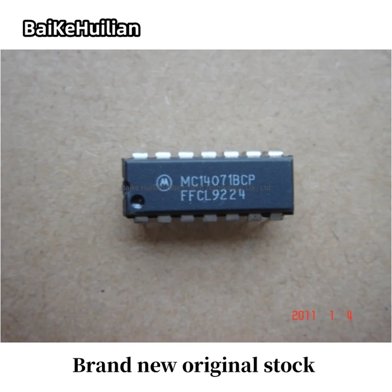 50pcs/lot MC14071BCP MC14071 logic gate inverter chip with direct insertion DIP14 brand new original stock