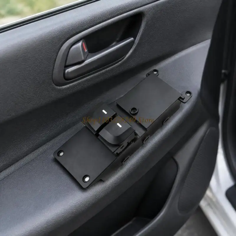 N5KD Black ABS Electric Window Control Assembly with Four-Button and Lock Operation for i10 and Grand i10 Driver Side