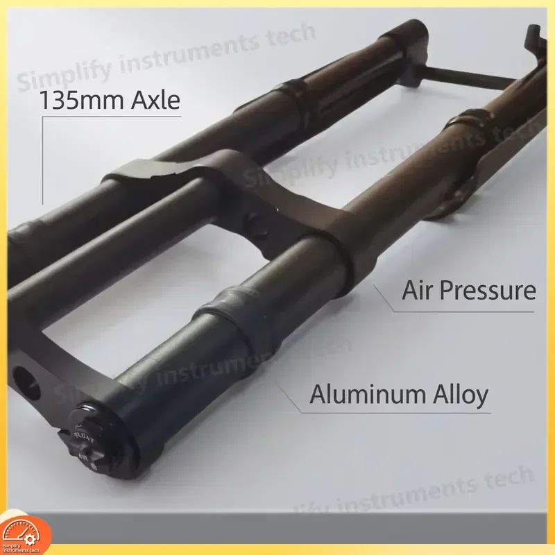 20 Inch Bike Front Fork Double Crown Inverted Suspension Shock Absorber for Fat Tire Snow Bicycle MTB E-bike Parts