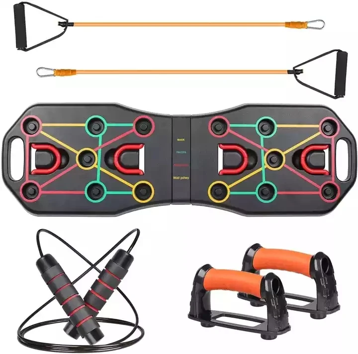 

Multifunctional Push-up Bracket Board Gym Foldable Fitness Push Up With Resistance Bands 2025 Newly