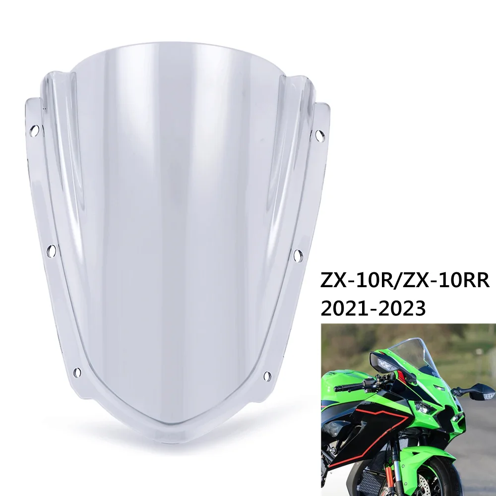 

ZX10R Motorcycle Windshield Windscreen For Kawasaki Ninja ZX-10R ZX 10R ZX-10RR 2021-2023 Wind shield Screen Air Deflector Visor