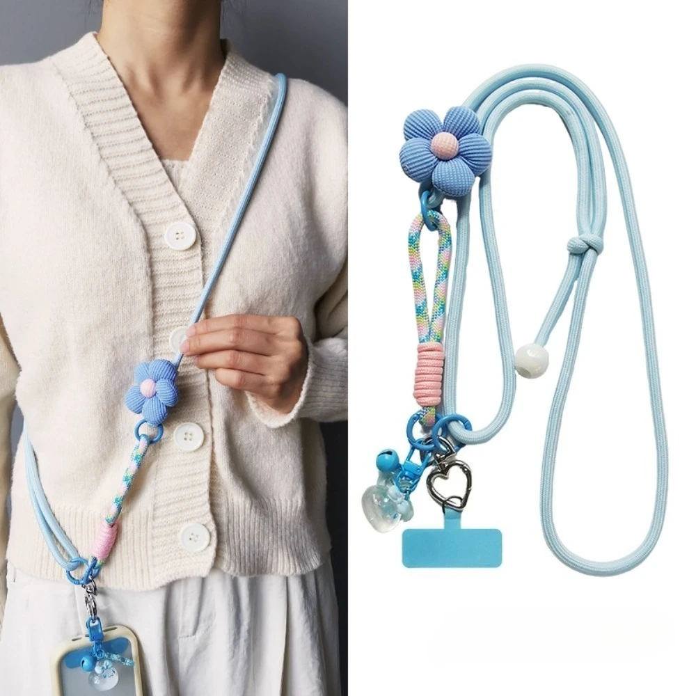 

3 in 1 Adjustable Crossbody Phone Lanyard with Pendant Multi-functional Neck Strap for Women Outdoor Travel