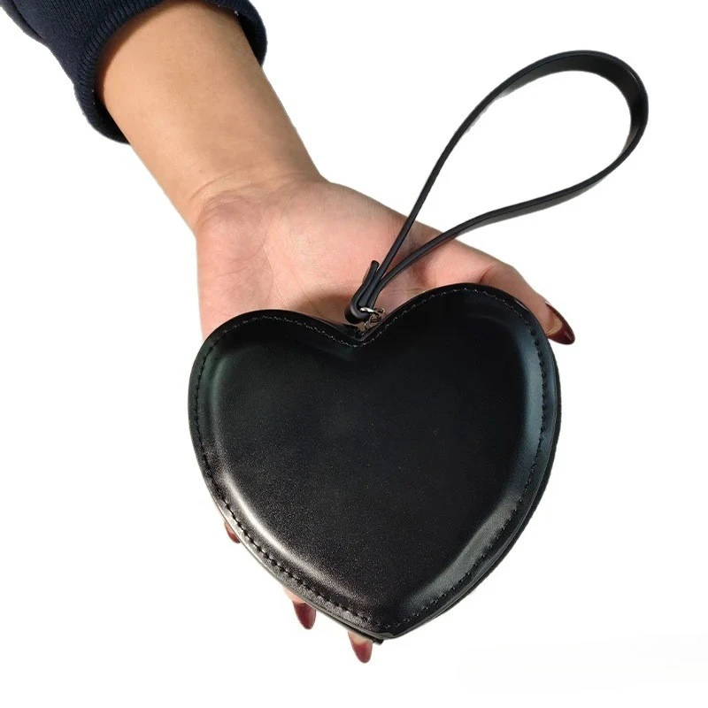 السيدات المحفظة مصمم السيدات بطاقة الزفاف عملة المحفظة البسيطة بو الجلود القلب حقيبة، لطيف حقائب المعصم الصغيرة