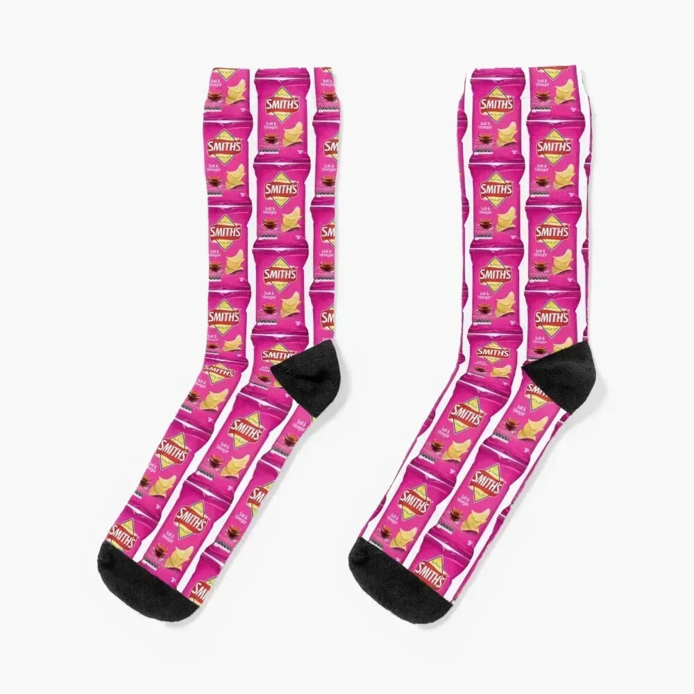 

Smiths Chips - Salt and Vinegar Socks colored FASHION luxury basketball Women's Socks Men's