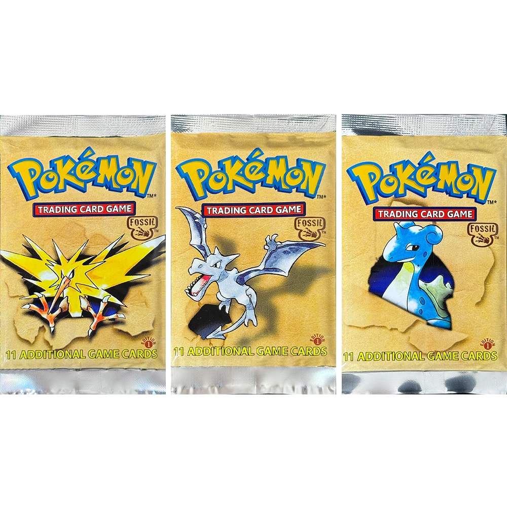 1e editie Team Rocket/Neo Destiny/Base/Fossil/Jungle Booster packs Pokemon 17 soorten 1 pakket 11 kaarten Spelkaarten Verzamelen van geschenken