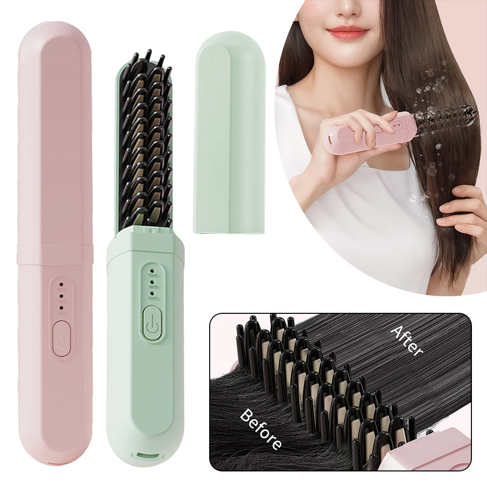 

Электрическая горячая расческа, многофункциональный выпрямитель для прямых волос, расческа с отрицательными ионами, анти-ожоговый инструмент для укладки, щетка для выпрямления