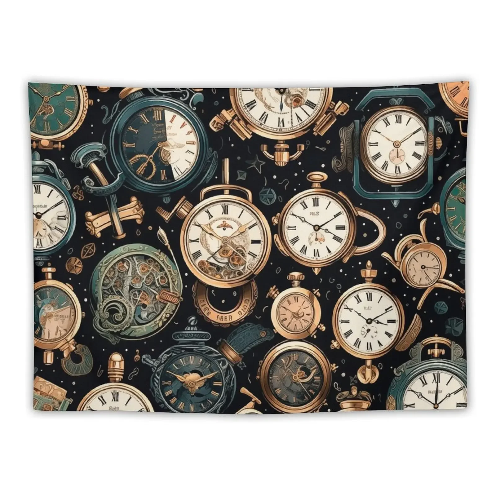 

Watches of the past Tapestry Decor For Room Home Decorations Aesthetic Cute Decor Tapestry