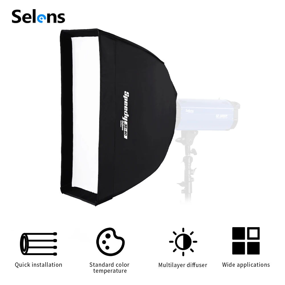 Selens Photography Softbox Lighting Kit Professional Continuous studio Light System Soft Box For Photo Studio Equipment софтбокс