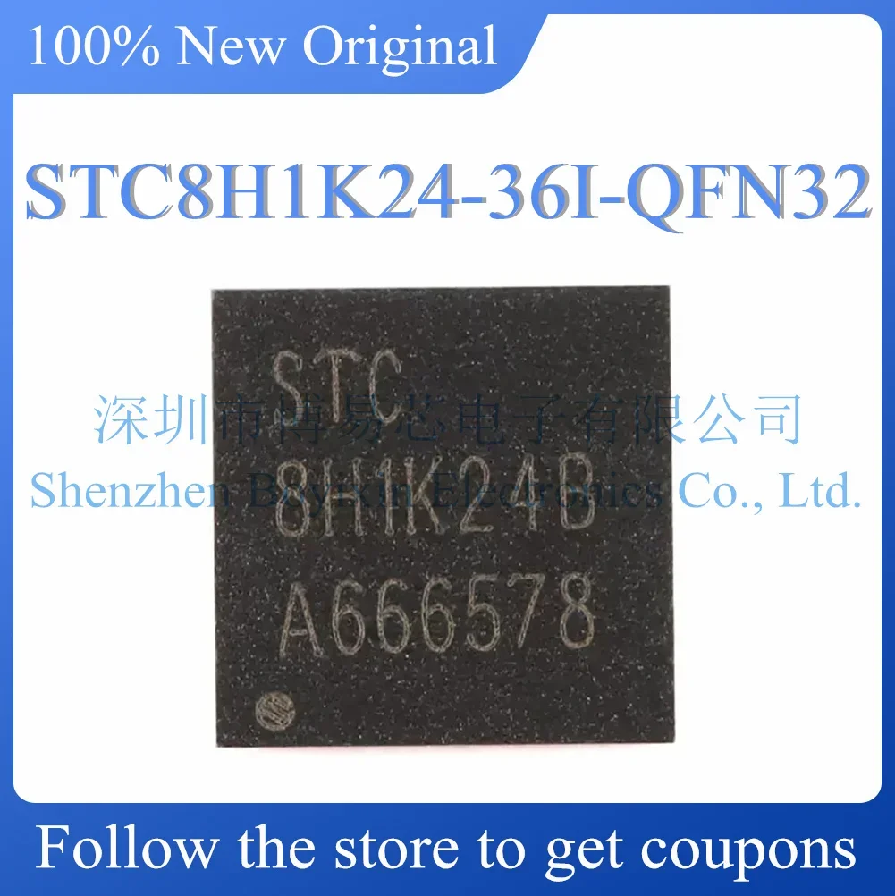 

NEW STC8H1K24-36I-QFN32 Original Product.QFN-32