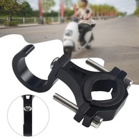 Universal Aluminum Alloy Hook Hanger Holder for Scooter Bike Motorcycle Bag - Adjustable 20-35mm Tube Clamp Mount Accessory