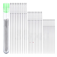 30pcs 3 Sizes Large Eye Sewing Needles Cross Stitch Knitting Needle Handmade Leather Embroidery Thread Needle Sewing Accessory