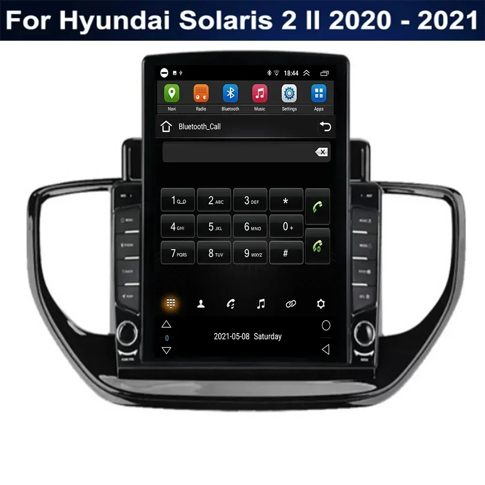 Per Tesla Stile 2Din Android 13 Autoradio Per Hyundai Solaris 2 II 2020 - 2035 Lettore Video Multimediale GPS Stereo Carplay RDS