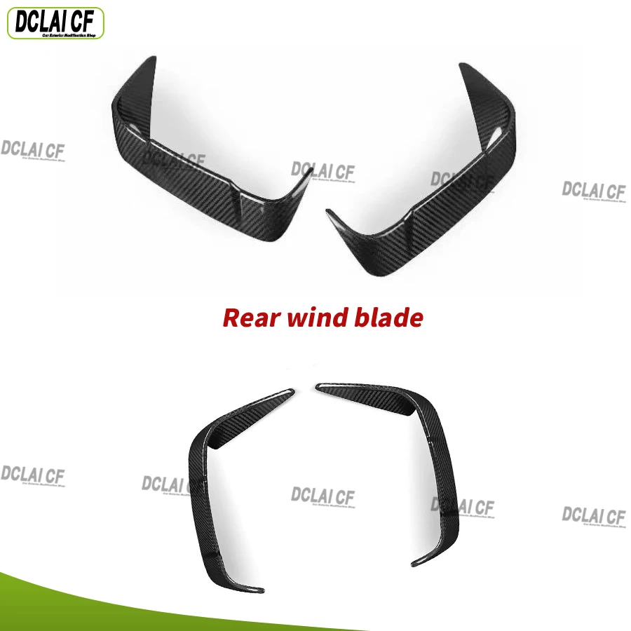 For BMW 4 Series G22 G23 Double doors Carbon fiber front and rear bumper spoilers air deflectors and vent trim pieces