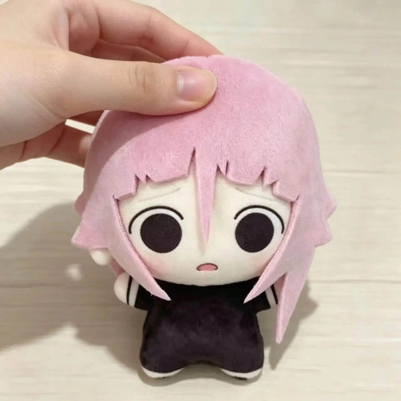10cm SOUL EATER Crona Plush Doll Anime Crona Nunu Printed Body Stuffed Toy Backpack Pendant Keychain Fans Collectible XMAS Gift