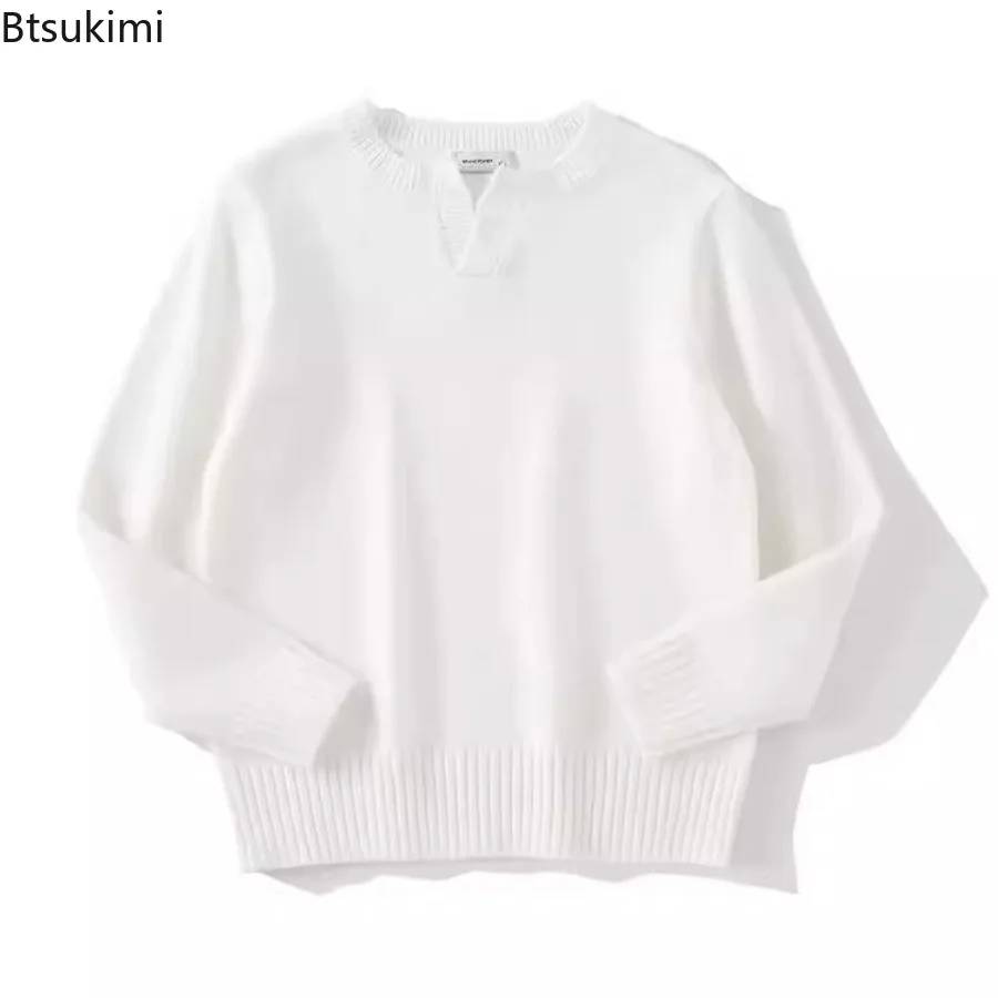 New 2025 Autumnr and Winter Pullover Man High Quality Popular Clothes Knitwear Jumpers Loose Fit Cheap Knitted Sweaters for Men