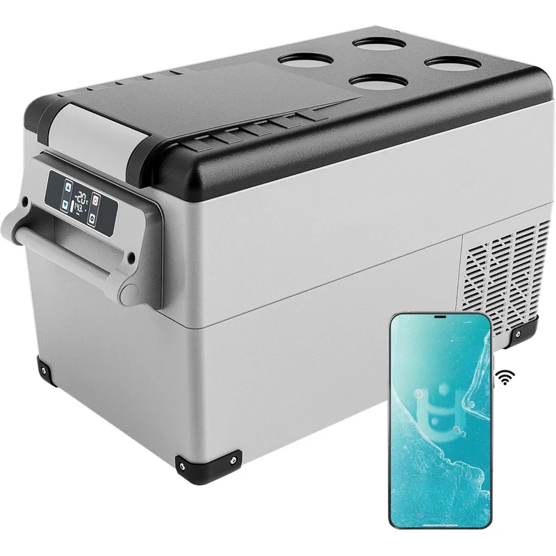 High Quality 38QT (35L) Electric 12V Portable Car Refrigerator Cooler Box For Travel