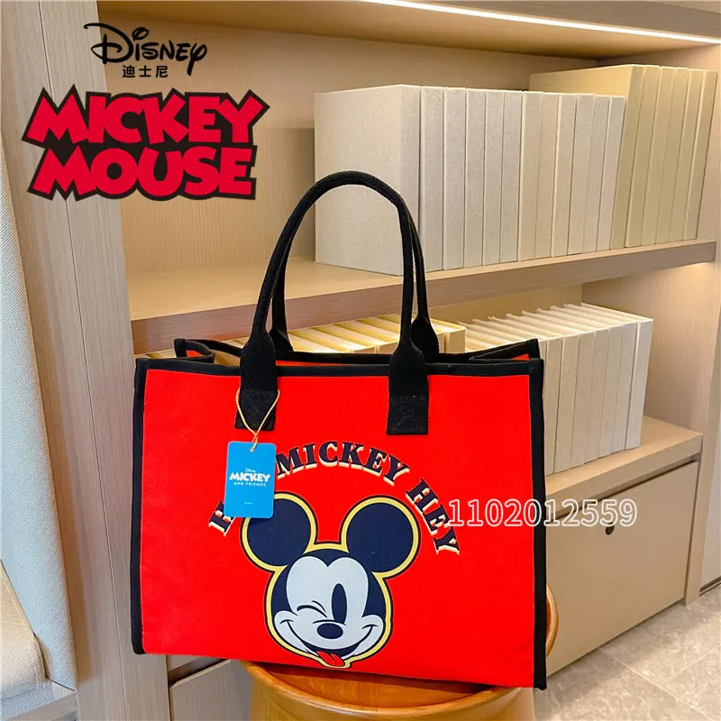 Disney Mickey borsa da donna nuova originale borsa da donna di marca di lusso borsa da donna multifunzionale di grande capacità in tela di moda