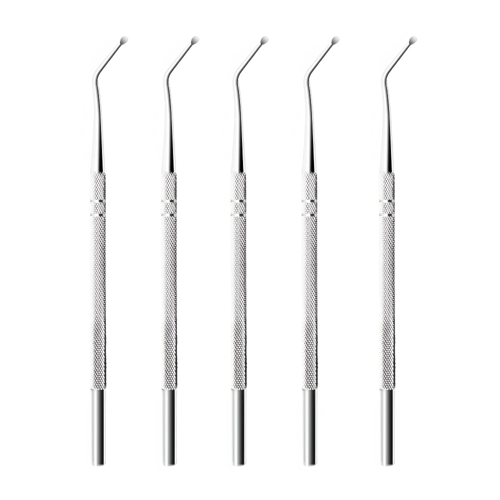 1/3/5pcs Stainless Steel Pedicure Tools Curved Deep Cleaning Nail Groove Spoon Anti-slip Handle Ingrown Toenail Lifter Tool