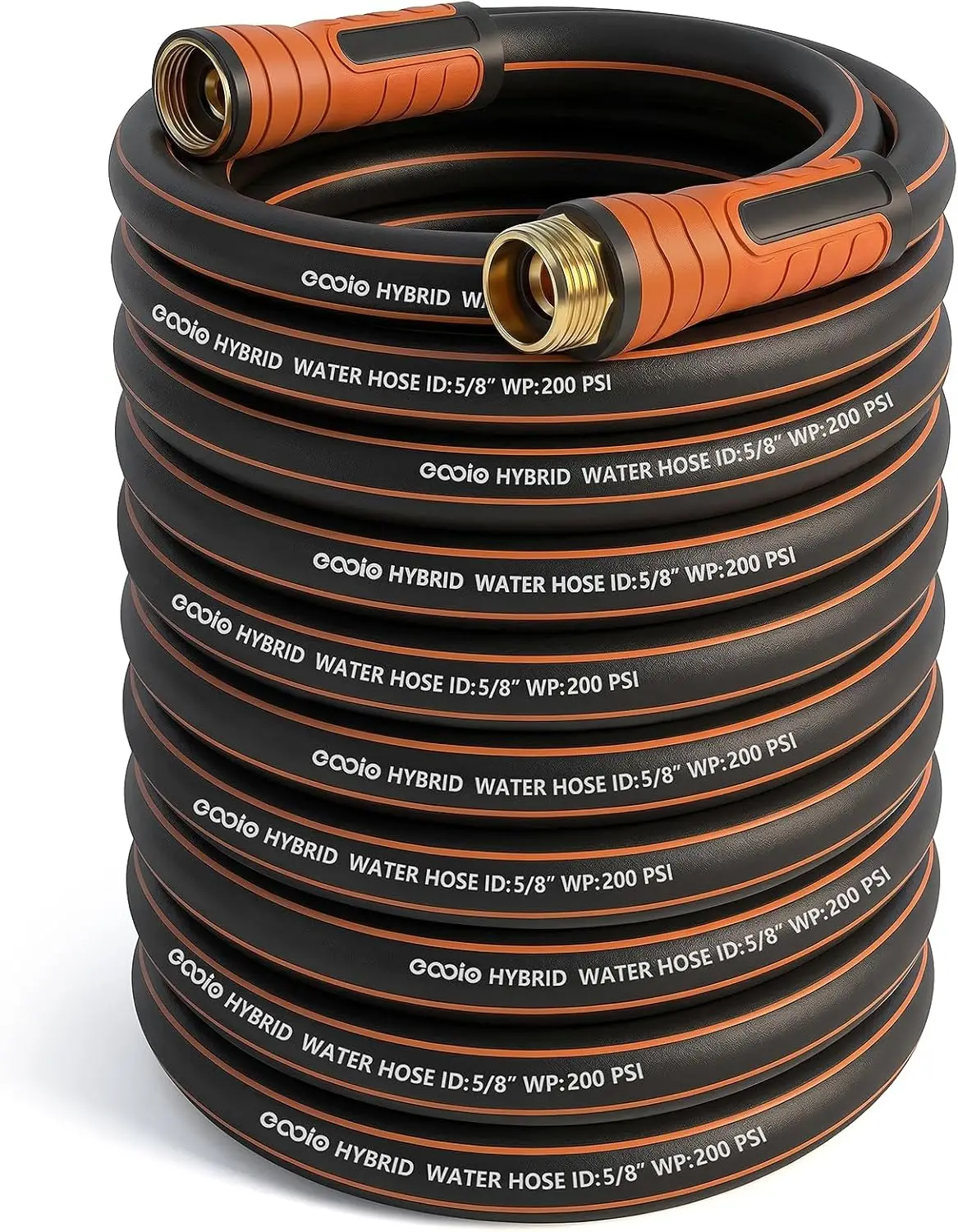

100 ft Heavy Duty Garden Hose, 5/8" Flexible Kink Resistant Water Hose, Leakproof with Brass Fittings