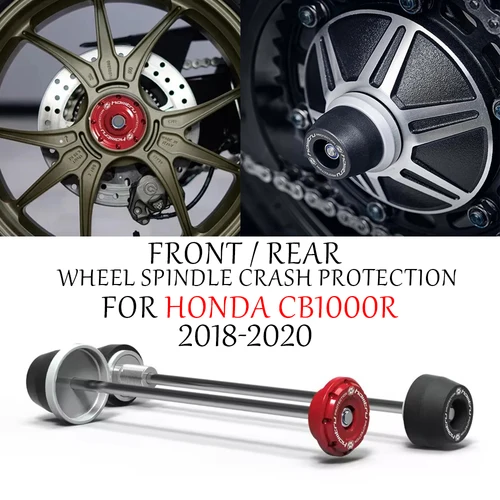 Imagen 1 del producto Para HONDA CB1000R Neo Sports Cafe 2018-2020 protección contra choques del eje de la rueda delantera y trasera