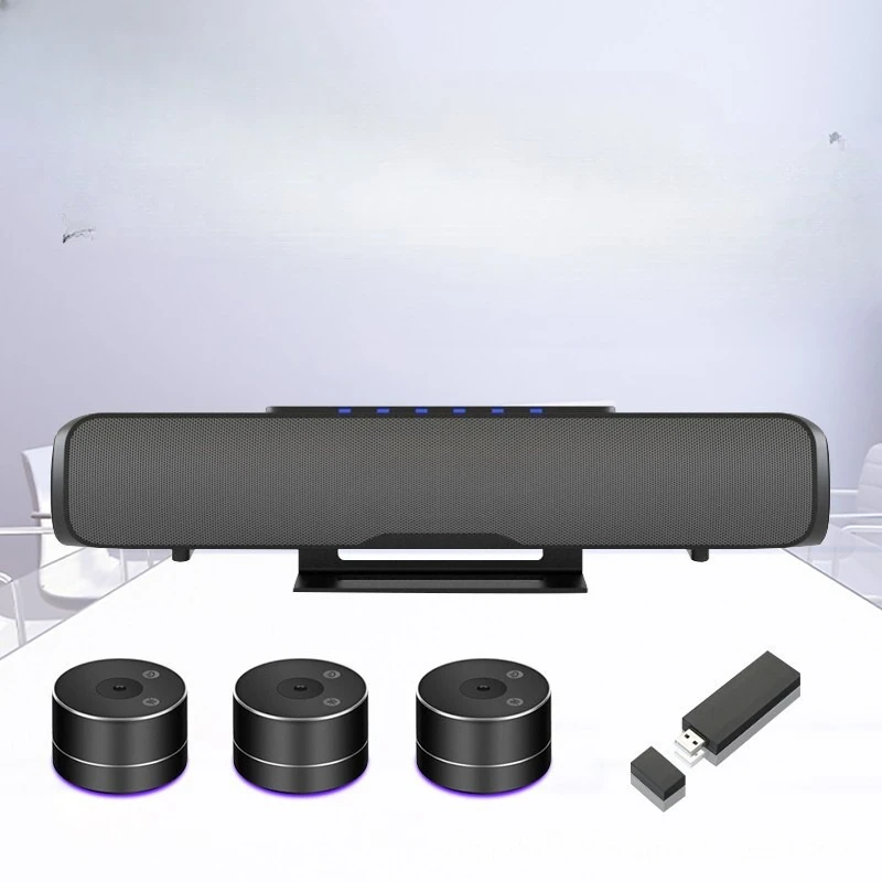 Video conferencing, omnidirectional microphone HSD-U3X5.8G one-to-three pickup device dedicated Bluetooth 5.3