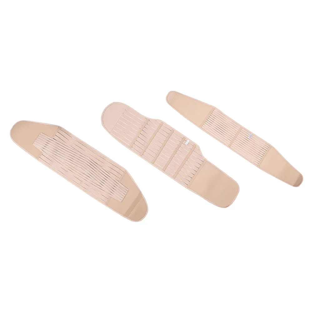 

3pcs Postpartum Belly Belt Shapewear Binder Slimming Pregnant Women Toning Wear-resistant Elastic Design Lightweight Abdominal