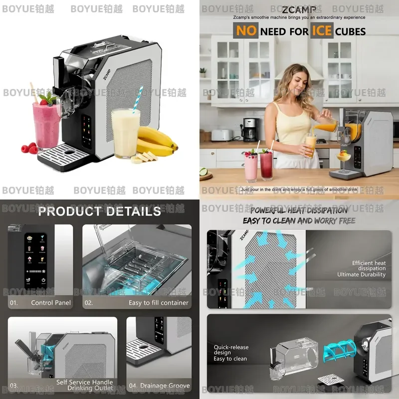 90oz Slushie Machine Frozen Drink Maker with Powerful Compressor Rapid Cooling Large Fill Door No Spill LED Display for