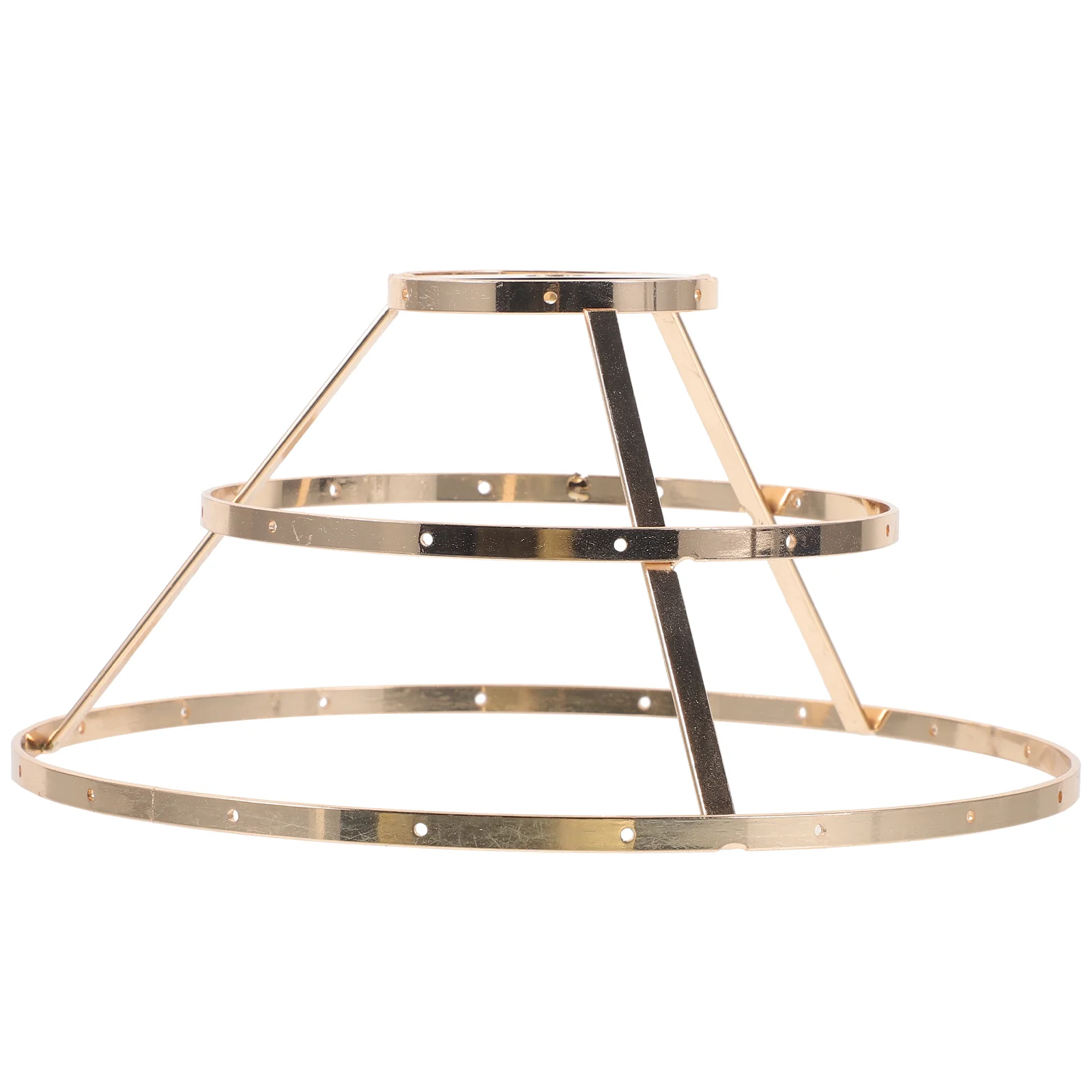 Chandelier Shell Table Lights Frame Lampshade Making Wind Chime Hanging Golden DIY Pendant