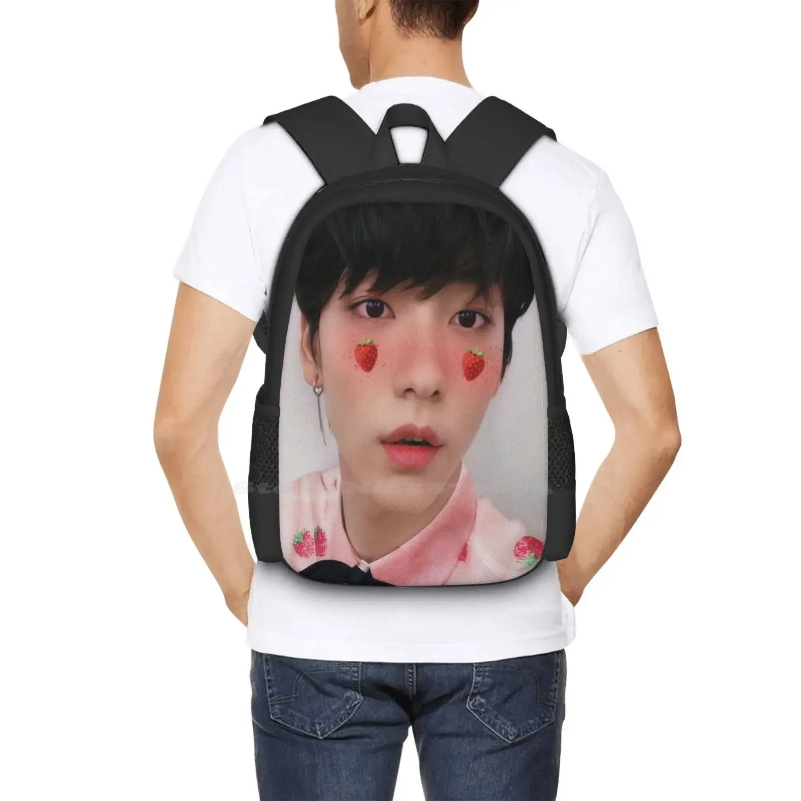 Txt Soobin [Txt Vol.Eight] رائجة البيع حقيبة مدرسية على ظهره حقائب الموضة Txt Blue Hour Kpop Txt Taehyun Txt Beomgyu Txt Soobin Txt