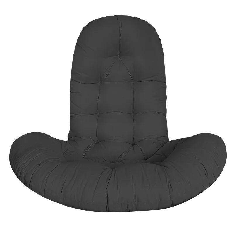 Thickened Solid-Color Cradle Swing Perforated Cushion，Heavy-Duty Outdoor Hanging Chair Pad, Breathable Garden Seat Cover