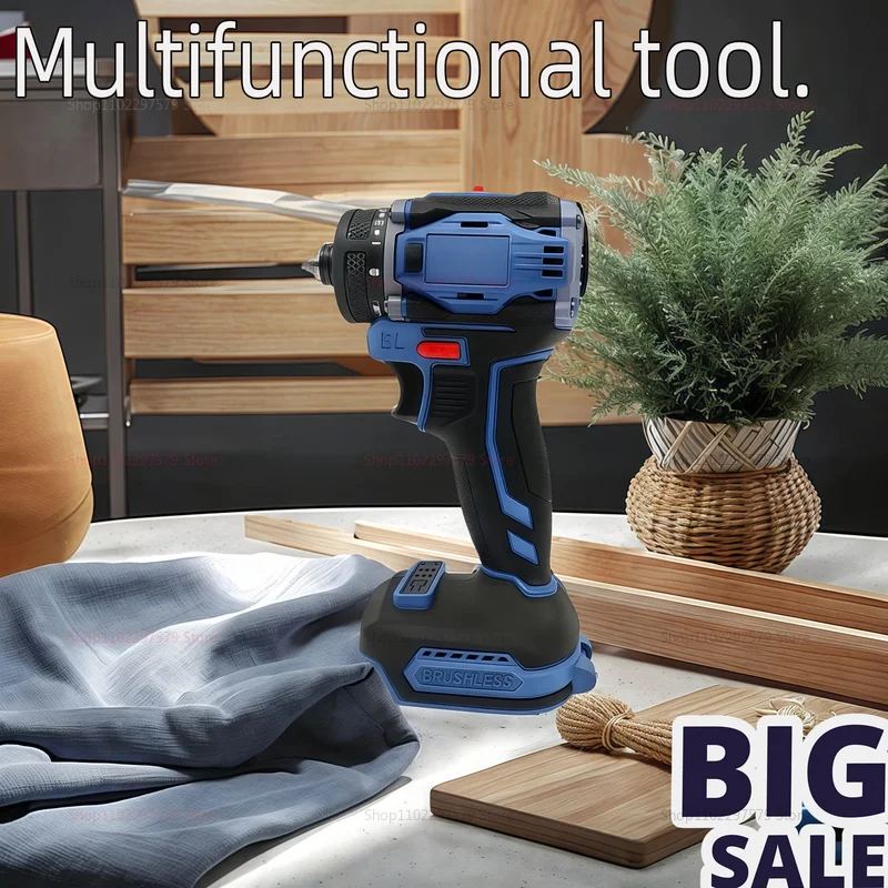 عالية الطاقة 1/4 بوصة 4000 دورة في الدقيقة مفك كهربائي بدون فرش 21 + 1 والعتاد اثنين سرعة أداة الحفر اللاسلكية لبطارية 18 فولت لا بطارية