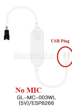 Gledopto Mini WLED LED Controller ESP8266/ESP32 DC5V/12-24 V USB RGB IC Digitale dynamische Verlichting Voor 2815 SK6812 WS2811 2812b Strip