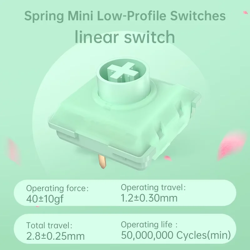 Kailh Low Profile Switches Linear Clicky Tactile Spring Summer Autumn Winter Switch 1353 Choc For DIY Mechanical Hitbox Keyboard