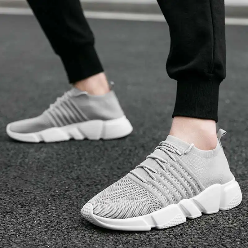

MWY Man Sneakers Shoes Original Sports Casual Sock Shoes Breathable Lightweight Men's Running Shoes Zapatillas Hombre Size 36-47