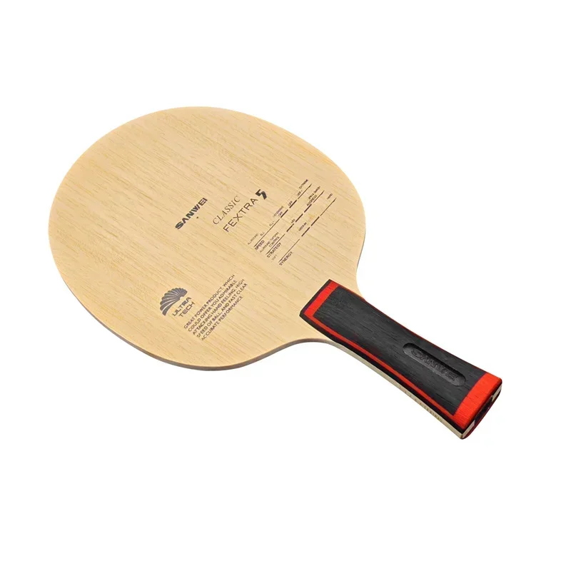 Originale SANWEI FEXTRA 5 Lama da ping pong 5 strati Legno All-around Ultra Tech SANWEI Ping Pong Racchetta Bat Paddle Sanwei Racchette