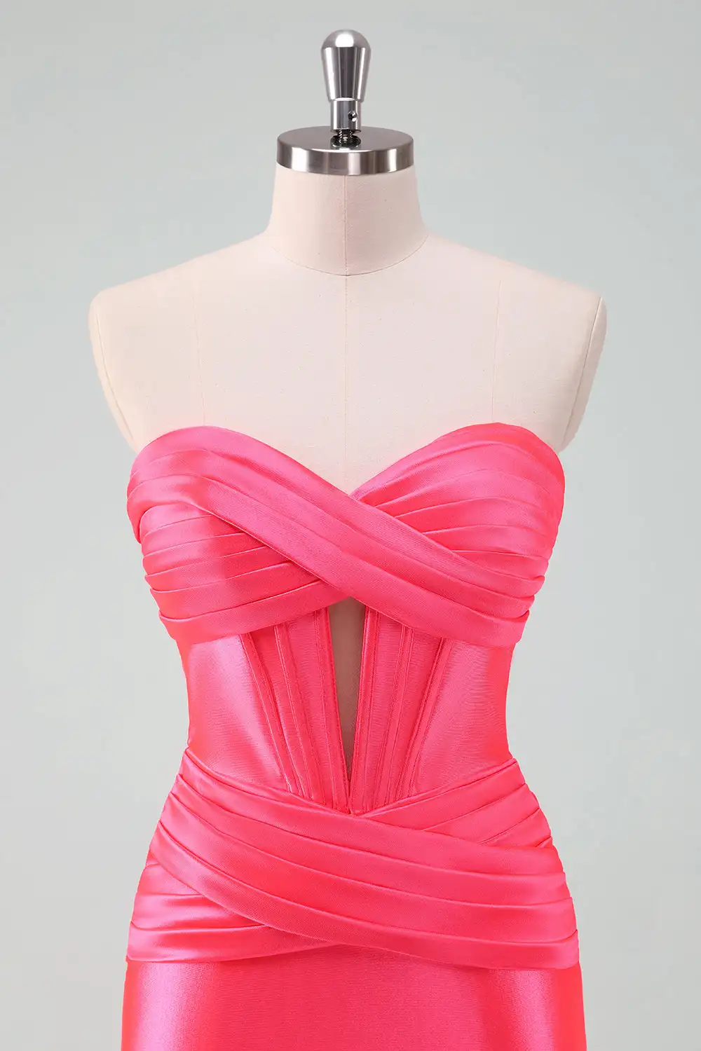 Sharon Said Homecoming Dress Elegant Sheath Sweetheart Satin Corset Cut-out Dubai Mini Cocktail Prom Party Gown RM168 Customized - view 5