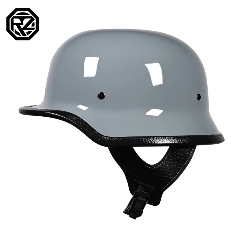 ORZ Soldier Helmet Vintage Cruise Summer Motorcycle Helmet Cruise Floating Helmet Half Helmet