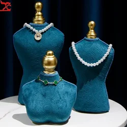 Single Layer Velvet Bracelet Chain Ring T-Shaped Frame Jewelry Hard Bracket Jewelry Organizer High-Quality Half Model Display