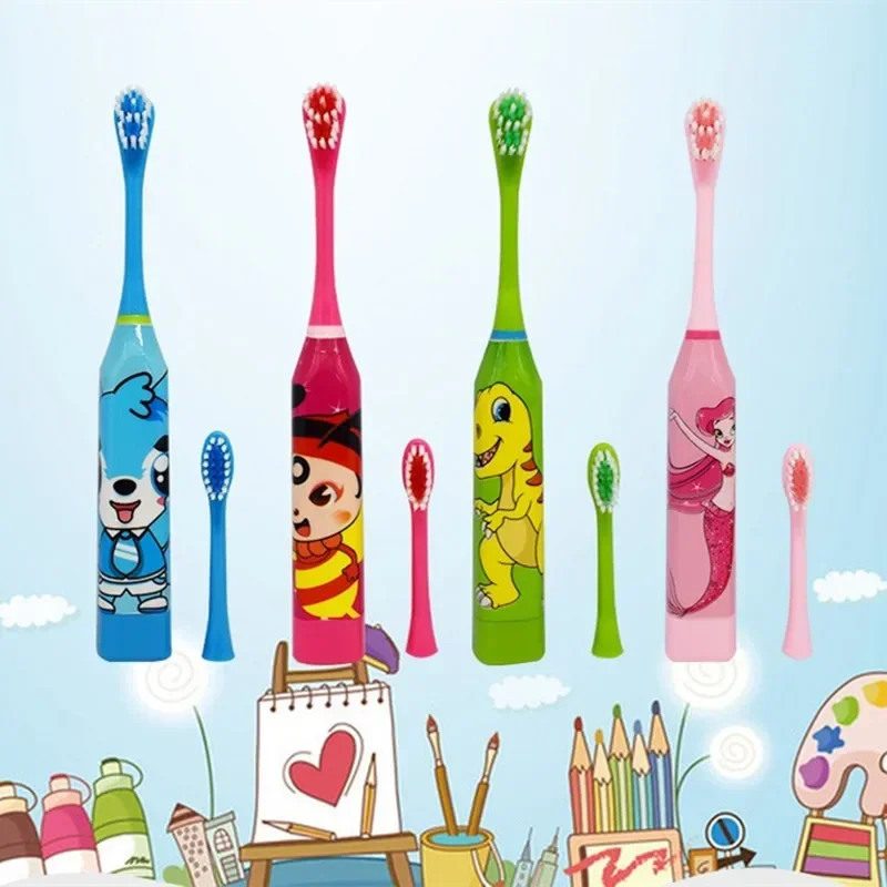 

Cute Cartoon Automatic Newborn Baby Electric Toothbrush Smart Vibration Children Electric Toothbrush Unisex Teeth Health Care