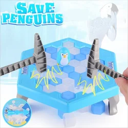 Mini Penguin Trap Board Game Ice Breaking Save The Penguin Party Game Parent-child Interactive Entertainment Table Toys Kid Gift