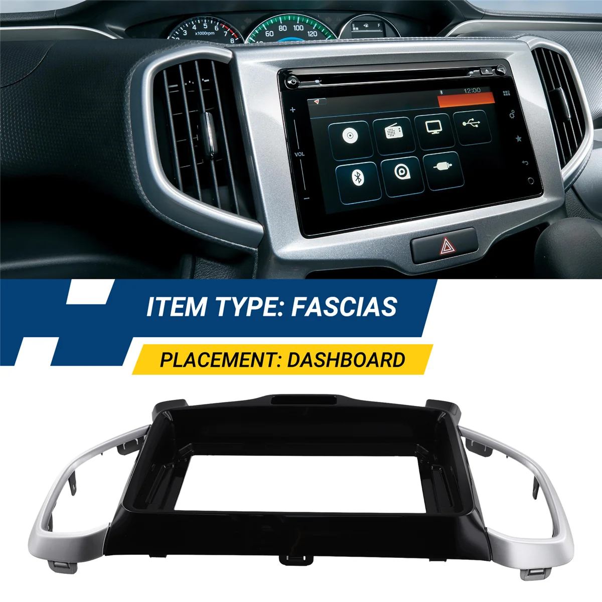 Classic 9 Inch Car Frame Fascia Adapter Android Radio Dash Fitting Panel Kit for Suzuki Solio 2015-2020