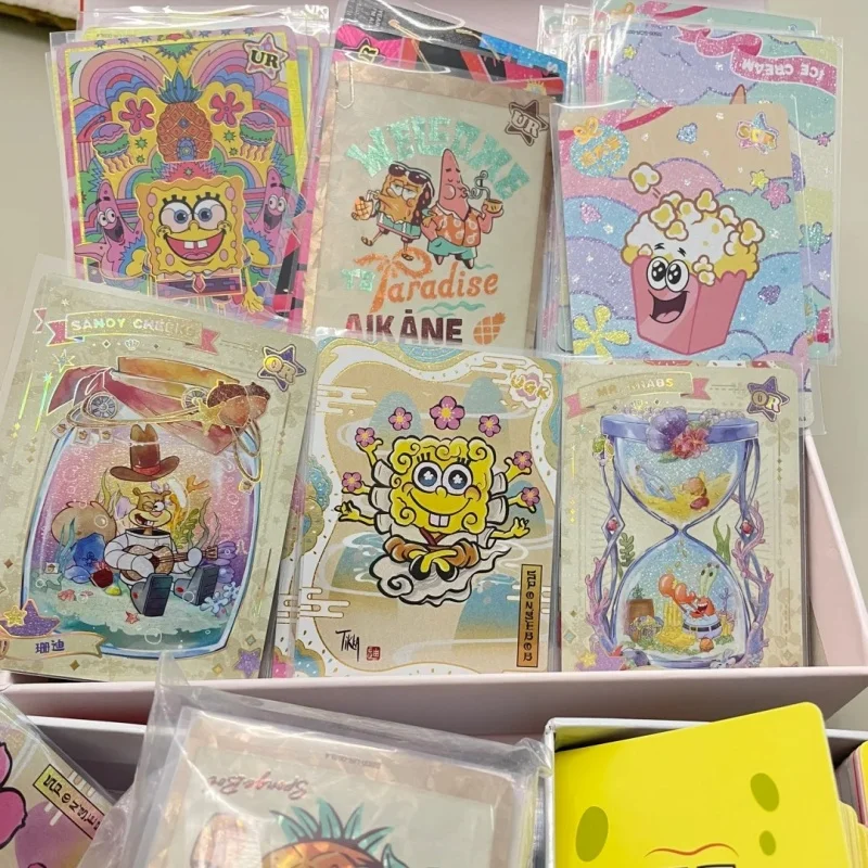 KAYOU حقيقية سبونجبوب سكوير بطاقة وقت المرح حزمة خاصة مغامرات في سنوات النجوم جمع بطاقة اللعب هدية عيد ميلاد #3