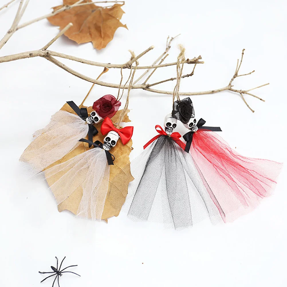 

4Pcs Halloween Skull Pendant Hanging Decorations for Door Window Wall Ceiling Indoor Outdoor Decor Halloween Party Decorations