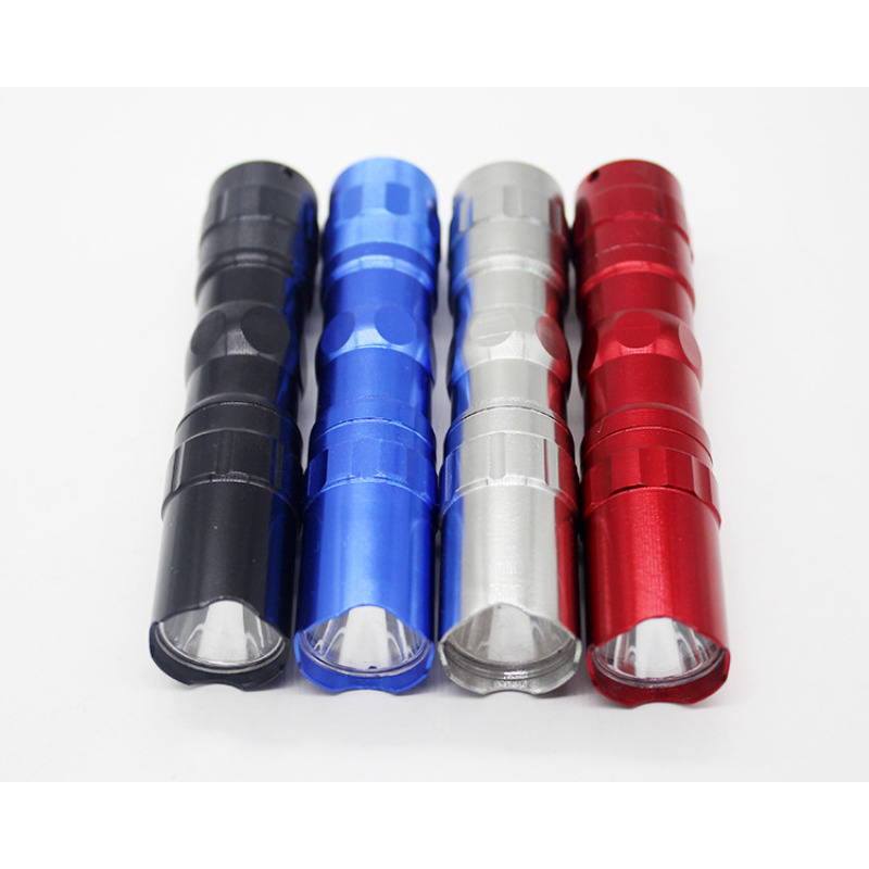  Pocket-Sized LED Flashlight 66FT Beam IPX7 Waterproof Aluminum Magnesium Alloy Shell Perfect Camping/Gift (No Battery) 