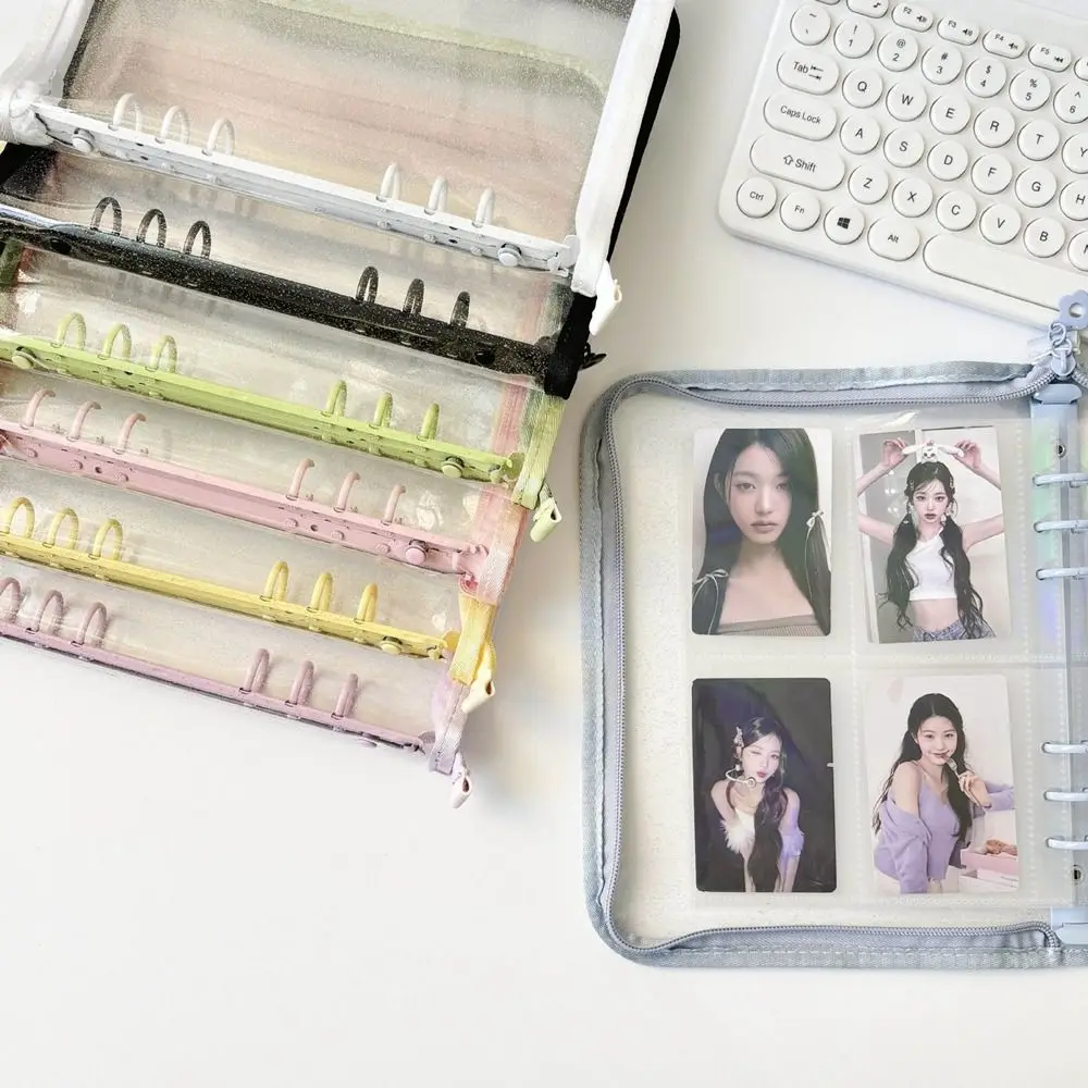 Inner Page A5 Binder Photocard Holder Transparent Album Cover Photo Album Binder Card Storage Book PVC Idol Card Collect Book