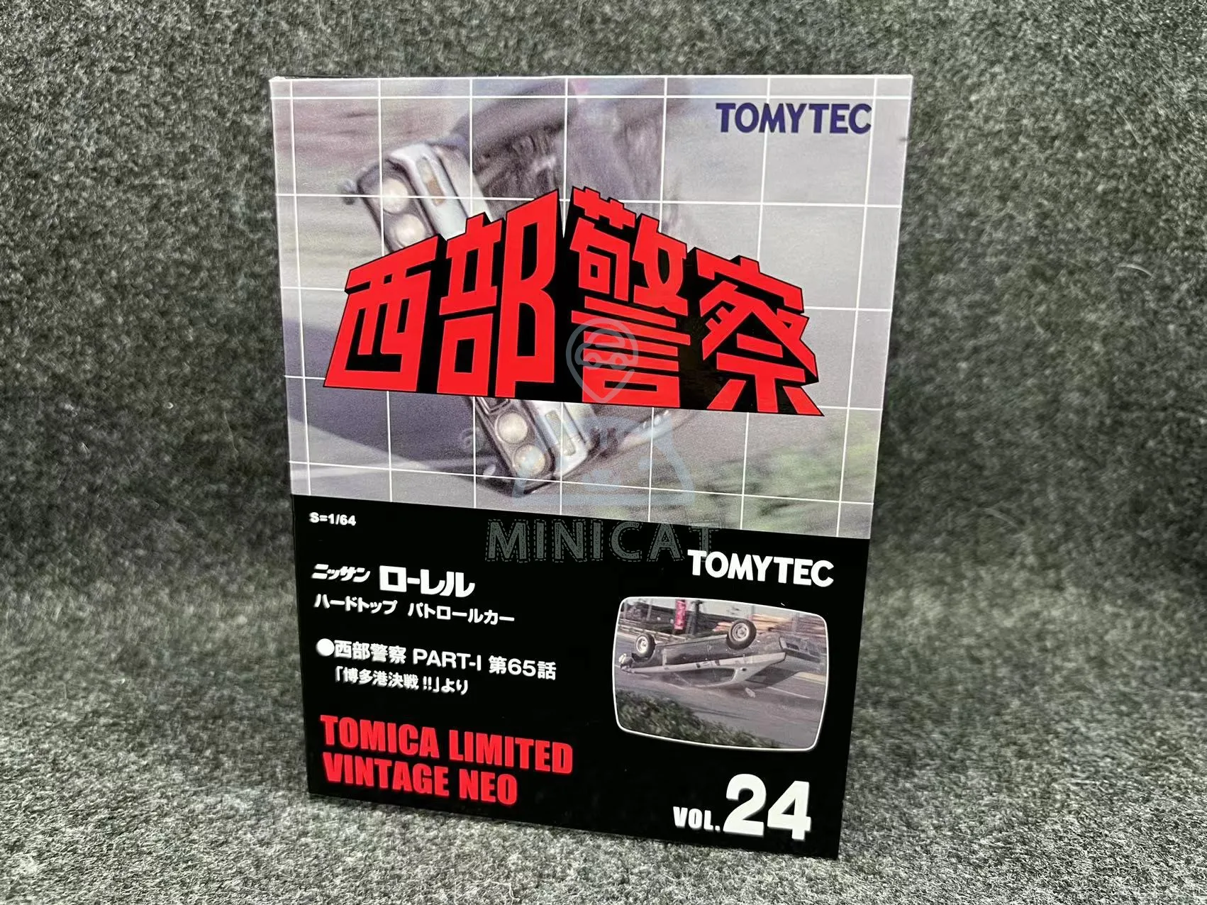 TAKARA TOMY TOMICA 1:64 TLV LV Western Police Vol.24 Nissan Alloy compression miniature model, adult decoration, boy toy,