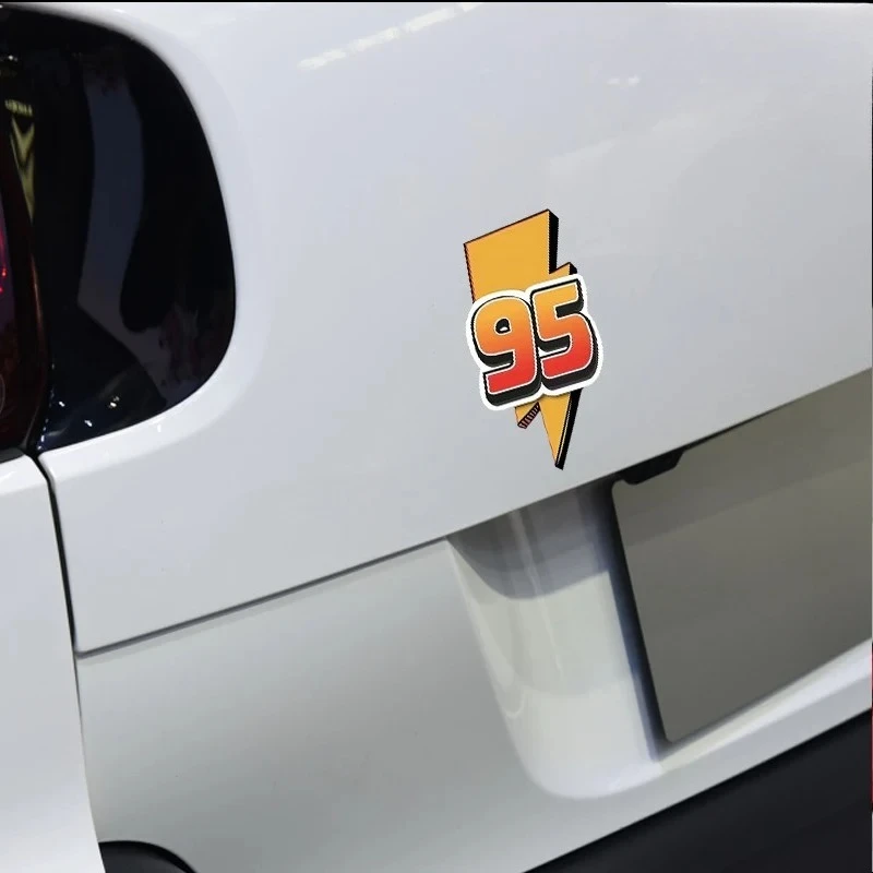 Lightning 95 fuel sticker; car decal; cool gas tank cover; motorcycle sticker; waterproof decal