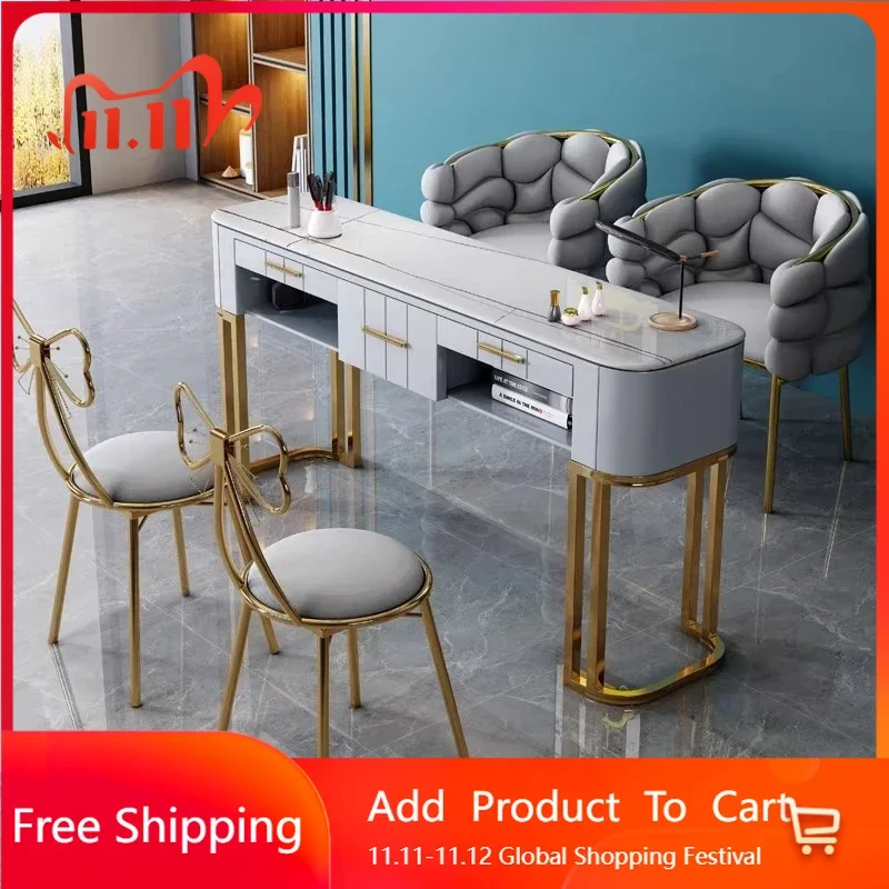

Compact Legs Nail Table Professionals Charms Storage Nordic Nail Table Arm Chair Organizer Biurko Do Manicure Hotel Furniture